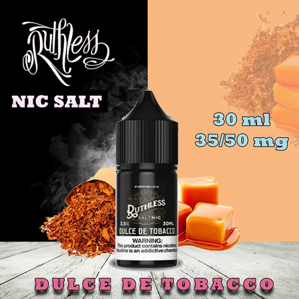 Ruthless Nic Salt Dulce De Tobacco 30ml