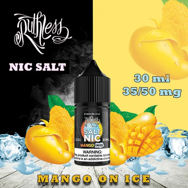 Ruthless Nic Salt Mango On Ice 30ml Dubai